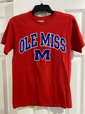 Ole Miss Rebels University of Mississippi T-Shirt Size S HOTTY TODDY 🦈